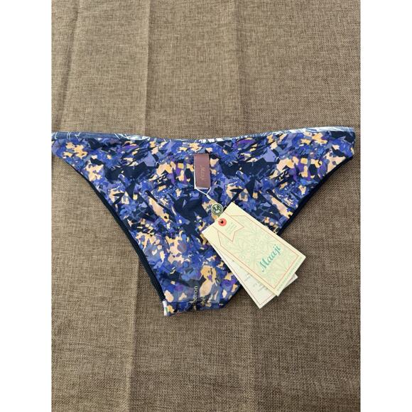 New Rare Maaji Women Sz Medium Forest Gorgona Reversible Bikini Bottom Swimwear - Picture 5 of 6